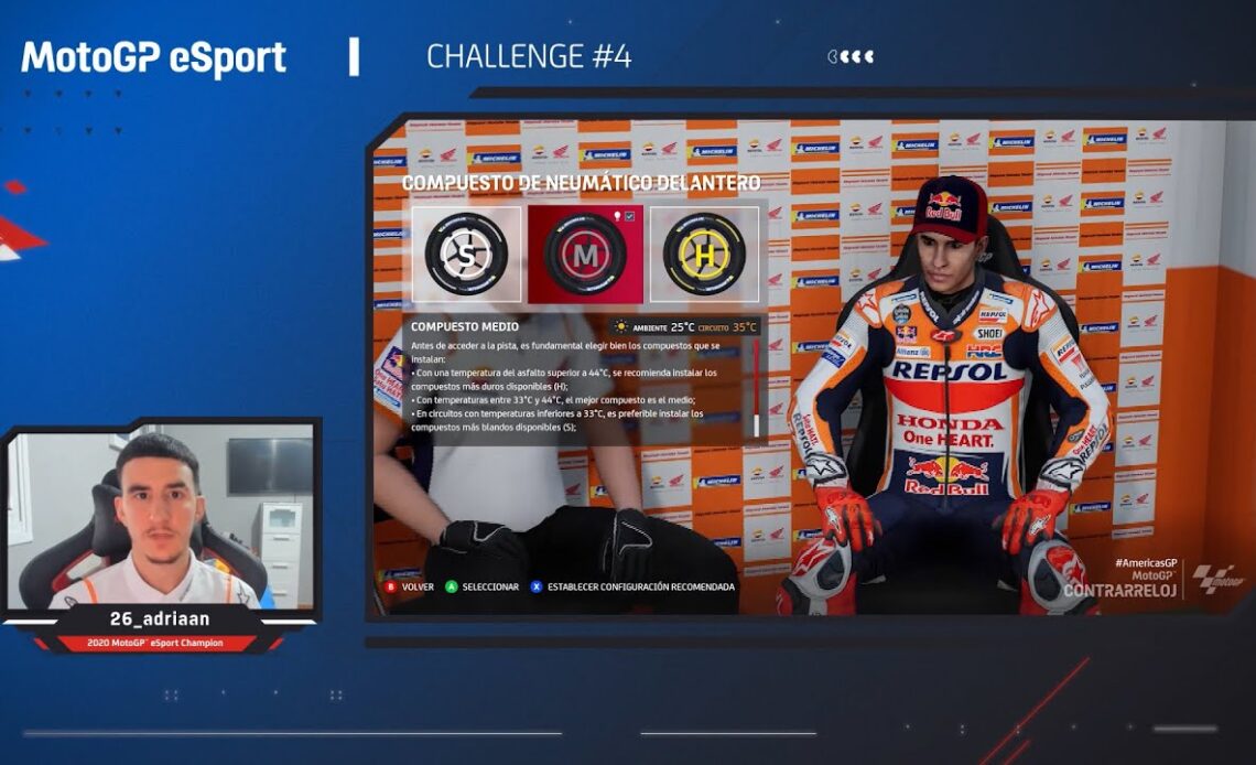 MotoGP eSport Online Challenge #4 Austin - Setting Advice from 26_adriaan!