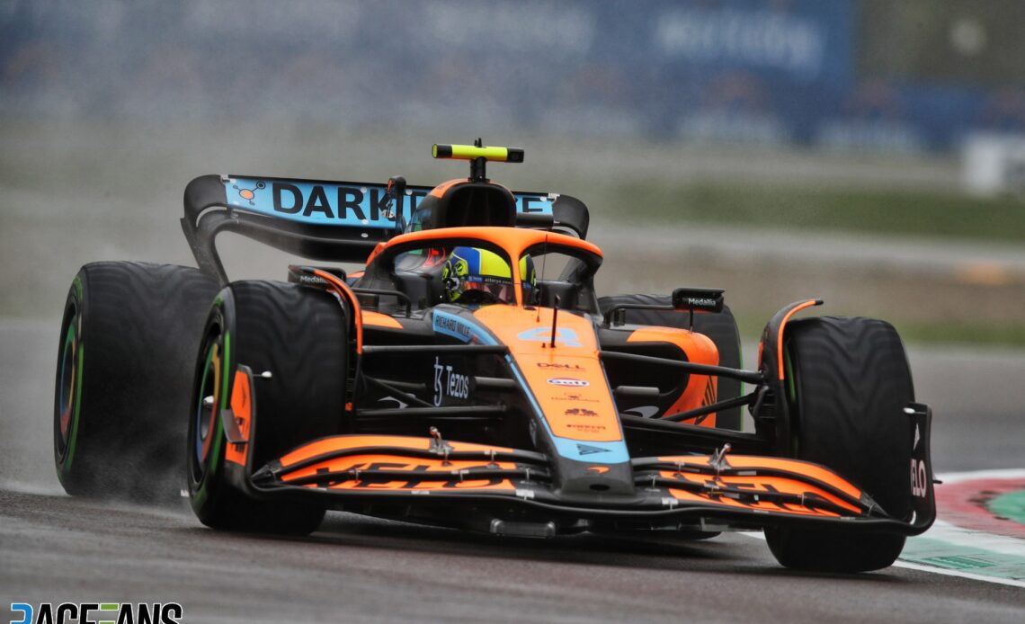 Lando Norris, McLaren, Imola, 2022