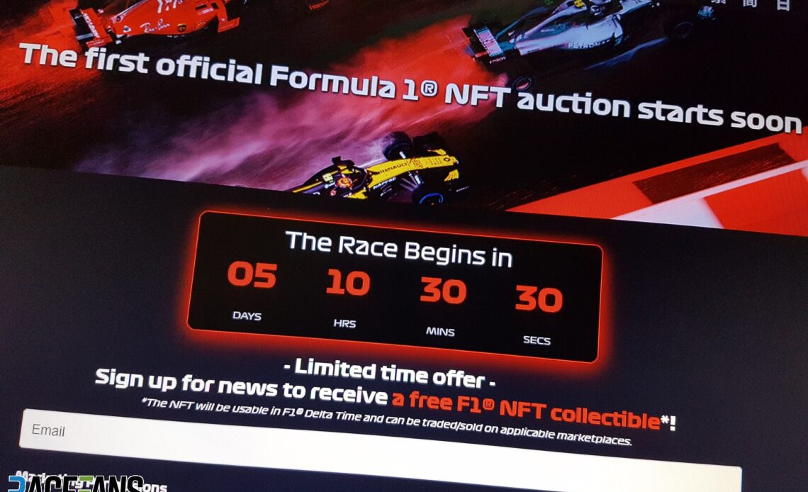 Official Formula 1 NFT game F1 Delta Time closes · RaceFans