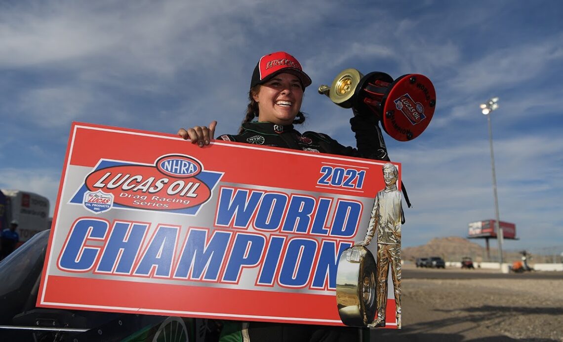 Rachel Meyer races to her FIRST Top Alcohol Dragster Championship