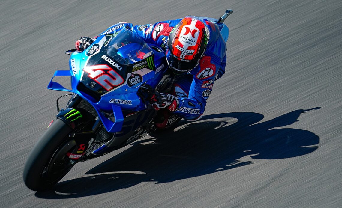 Rins tops FP1 as Marquez returns to action