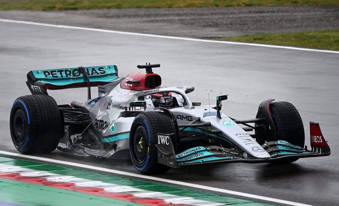 Russell broke F1 floor stay due to Mercedes porpoising in Imola FP1