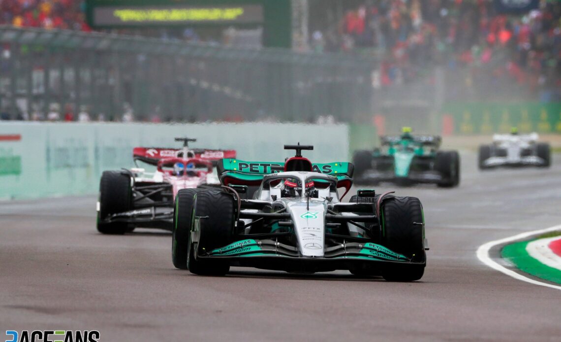 George Russell, Mercedes, Imola, 2022