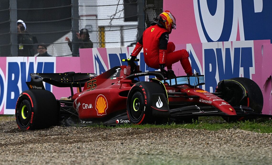 Sainz ‘wasn’t pushing that hard’ before Imola F1 qualifying crash