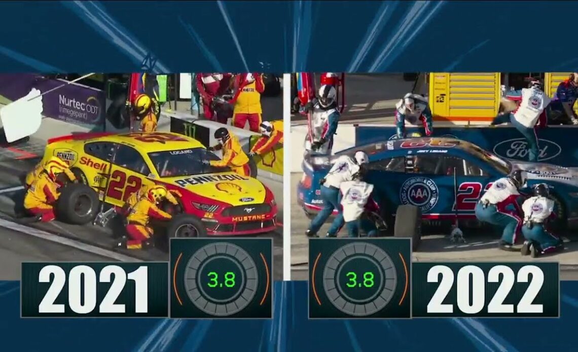 Side-by-side view of old and new pit stop | NASCAR