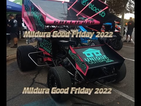 Sprintcars Good Friday Timmis Speedway Mildura big crash at end finished the night off
