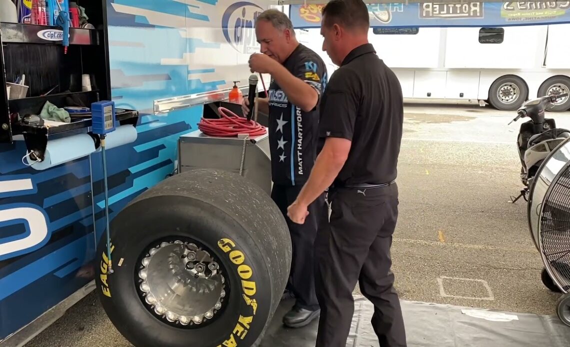 Talking Pro Stock tires with the Total Seal team