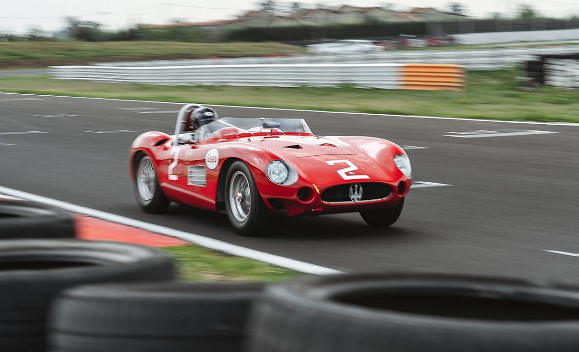 The restored ex-Moss Maserati winning again after 60 years
