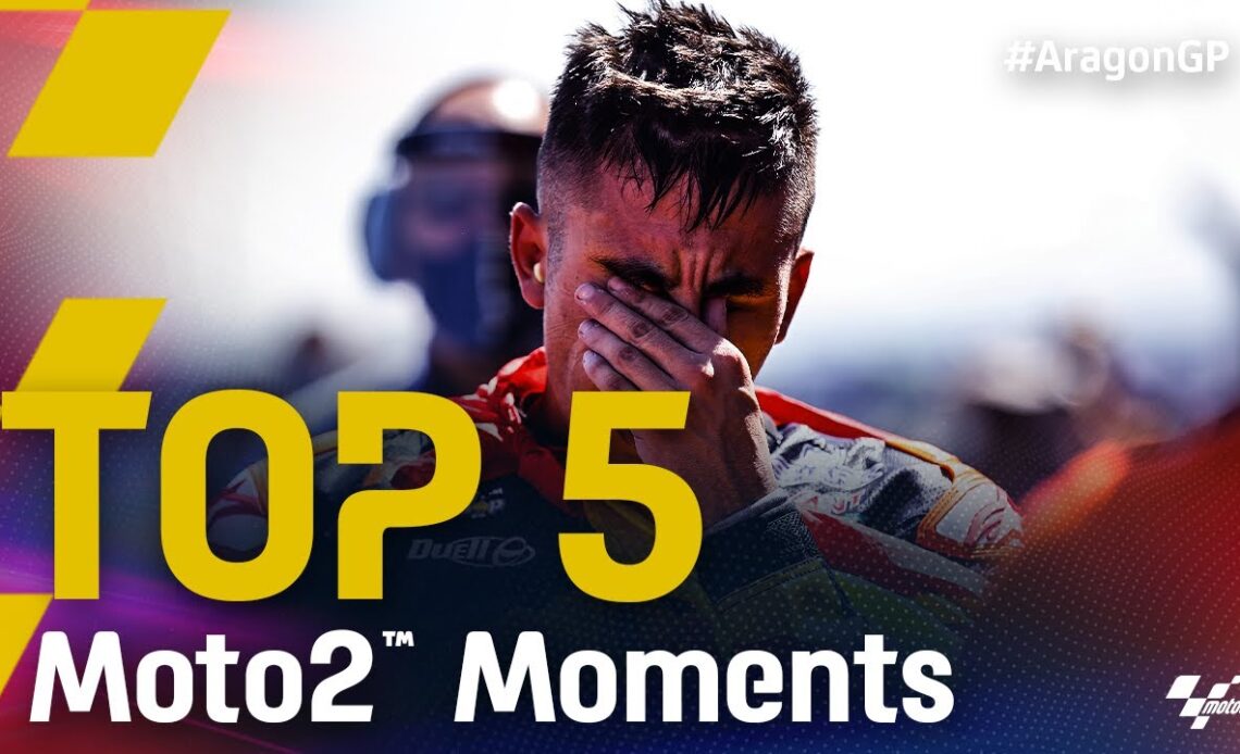 Top 5 Moto2™ Moments | 2021 #AragonGP
