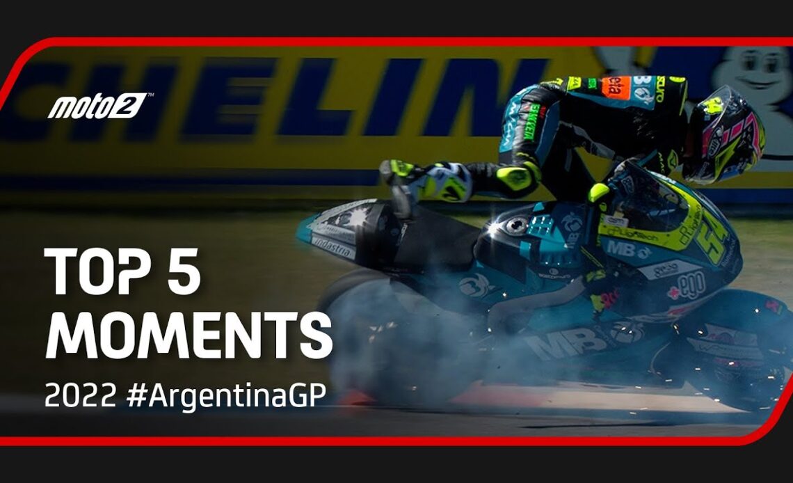 Top 5 Moto2™ Moments | 2022 #ArgentinaGP