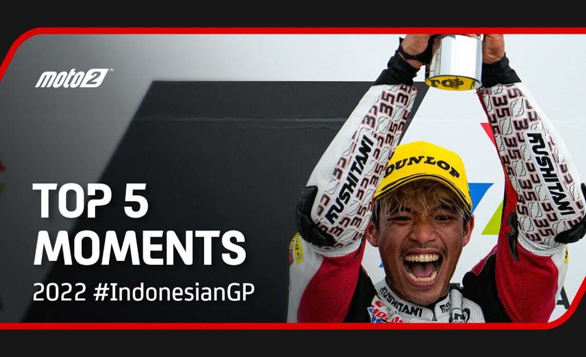 Top 5 Moto2™ Moments | 2022 #IndonesianGP