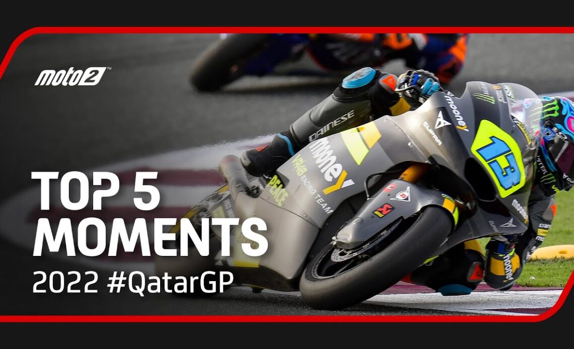 Top 5 Moto2™ Moments | 2022 #QatarGP