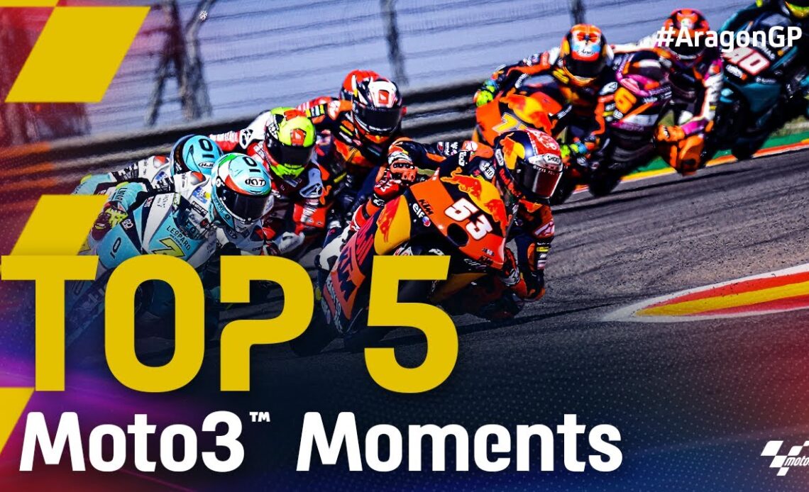 Top 5 Moto3™ Moments | 2021 #AragonGP