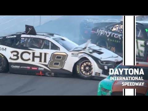 Tyler Reddick gets loose, triggers big wreck late in the Daytona 500 | NASCAR