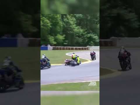 Tyler Scott had a scary crash on the second lap of his Supersport debut at Road Atlanta.