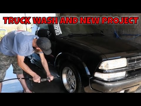 WASHING MY S-10 XTREME AND A SPECIAL PROJECT WITH MY DAD!!!!