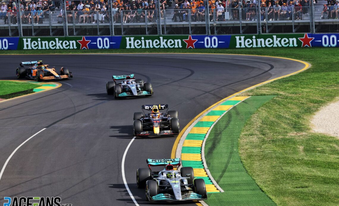 Lewis Hamilton, Mercedes, Albert Park, 2022