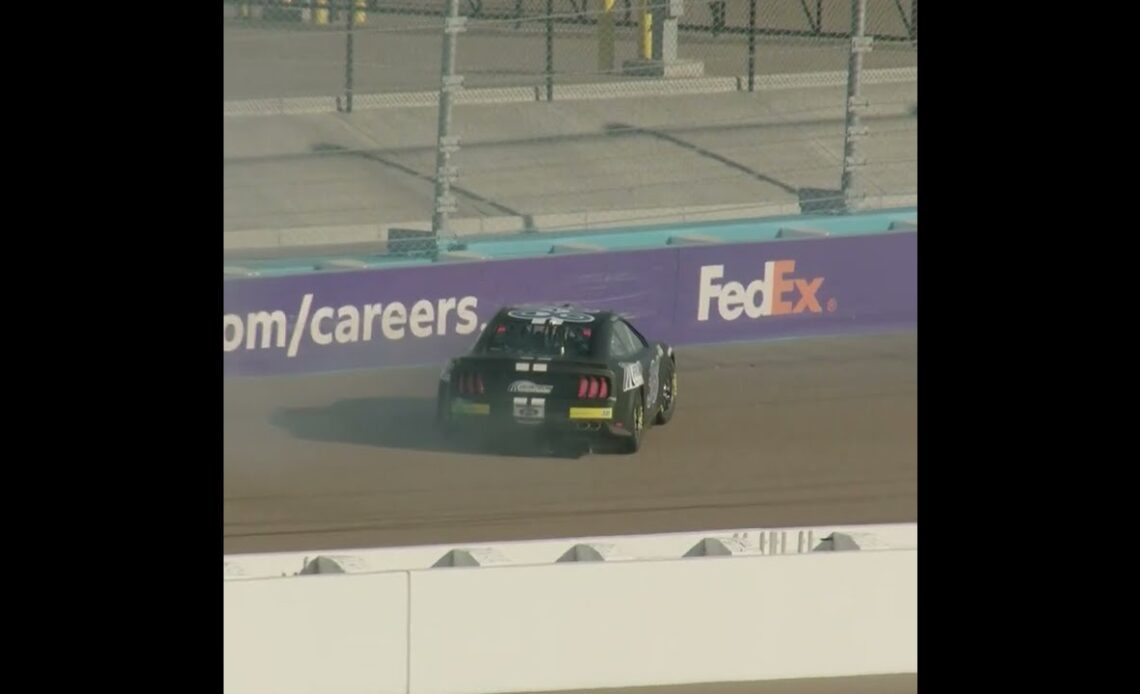 Wreck | Gilliland spins, makes contact with wall at Next Gen test | #shorts