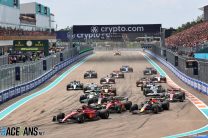 Race start, Miami International Autodrome, 2022