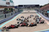 Race start, Miami International Autodrome, 2022