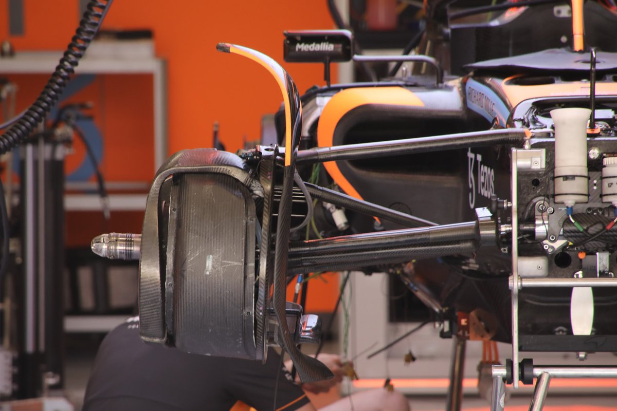 McLaren MCL36 front brake detail