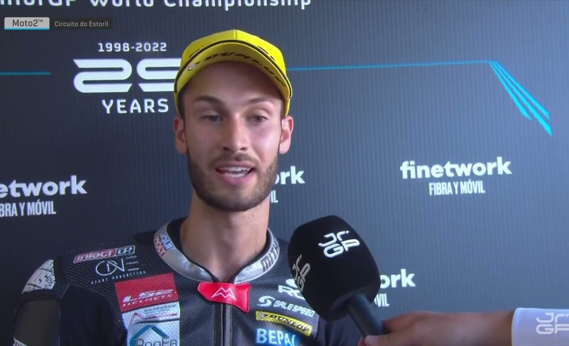 Race Winner's Interview: Lukas Tulovic | 2022 Estoril Round 1 Race 2 | Moto2