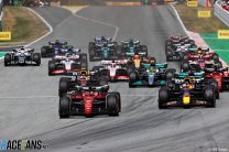 Race start, Circuit de Barcelona-Catalunya, 2022