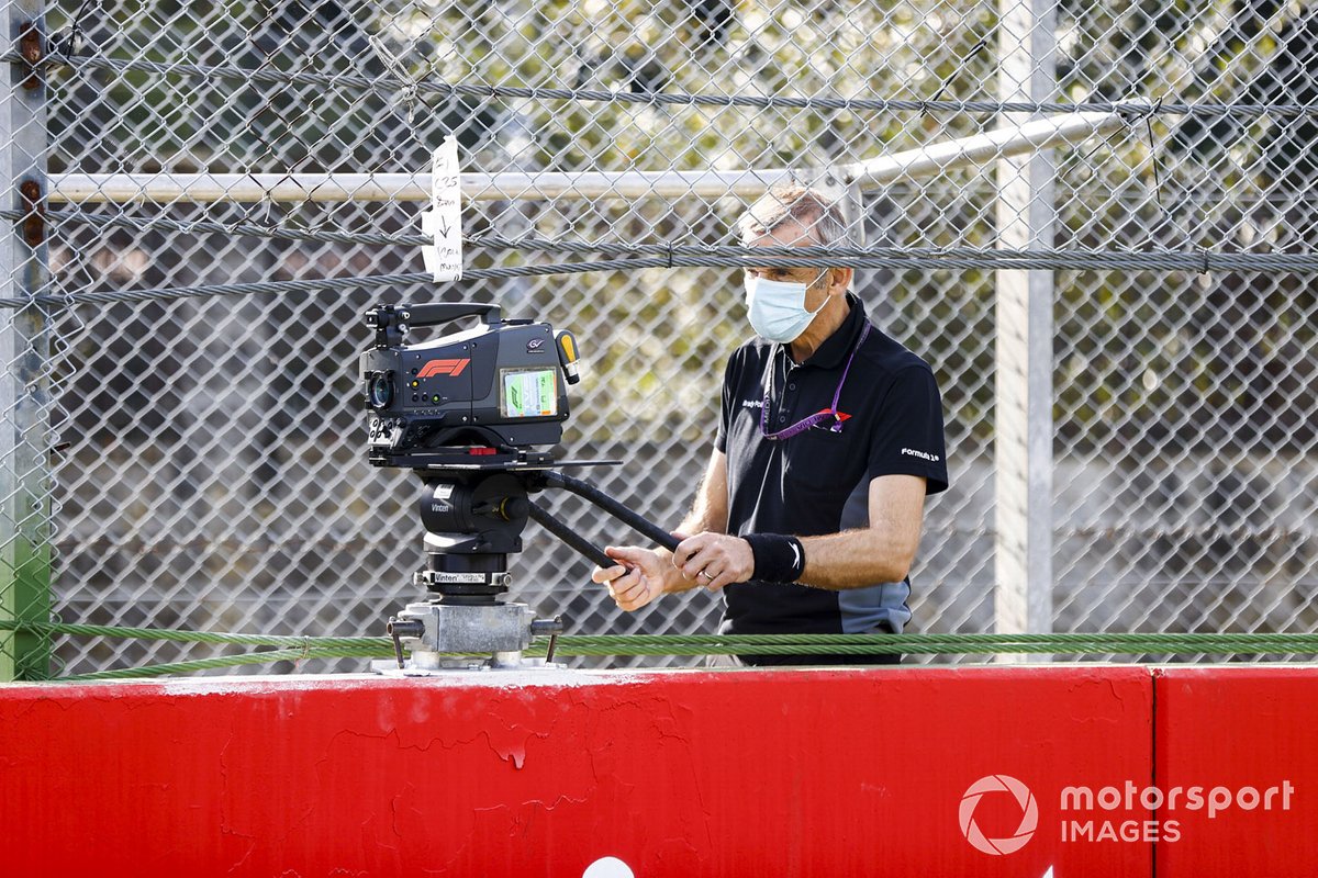 A camera operator at work