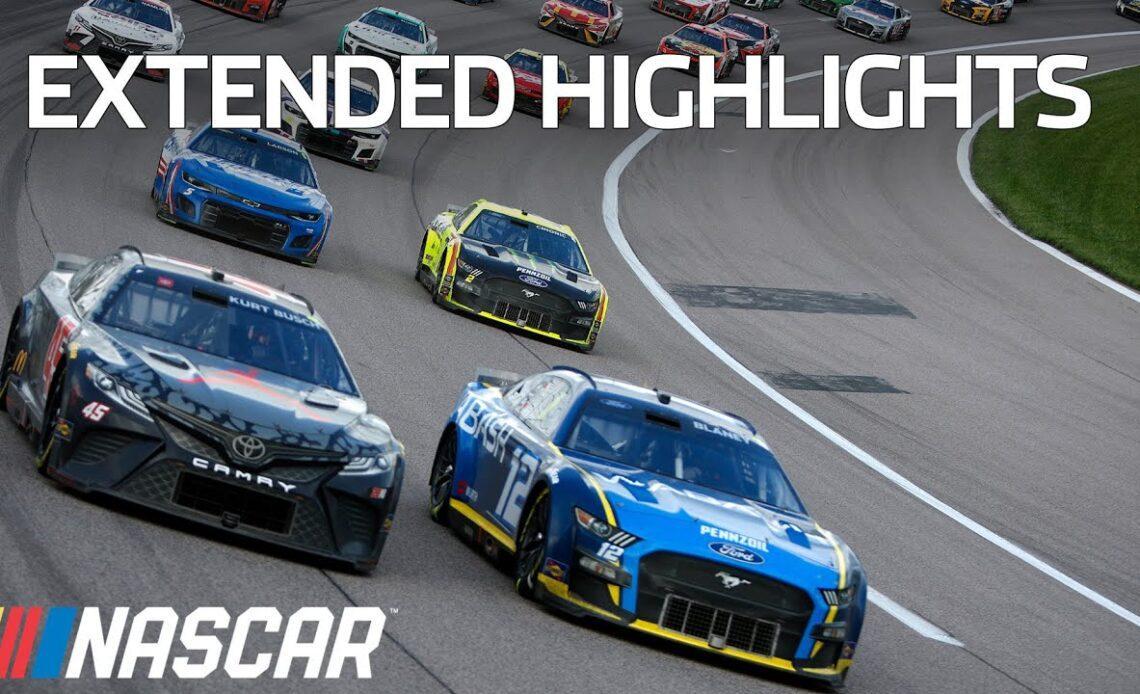 3-wide racing and a late-race move for the win : NASCAR Cup Series Extended Highlights