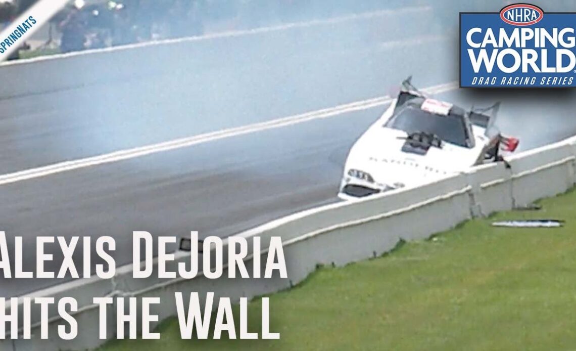 Alexis DeJoria hits the wall in Houston