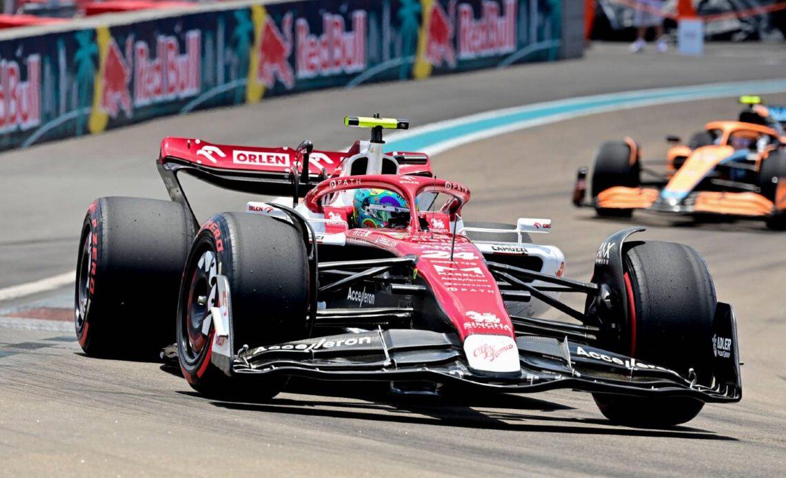 Alfa Romeo flag up Zhou Guanyu’s "only problem" area as he settles into Formula 1