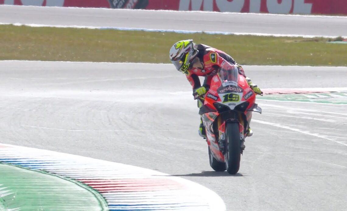 Alvaro Bautista celebrated victory in Race 2 at Assen... in a different way!