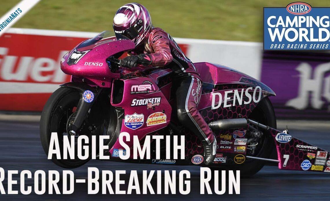 Angie Smith goes to the top with record-breaking run in Richmond