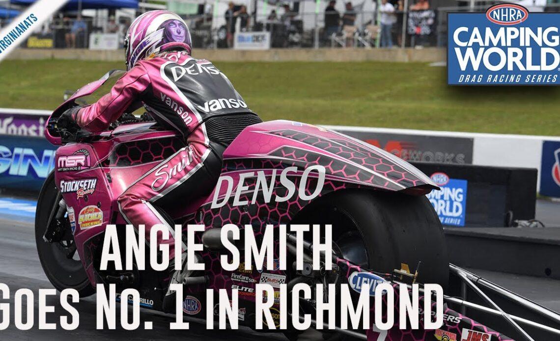 Angie Smith picks up her second-career No. 1 qualifier with a track record run