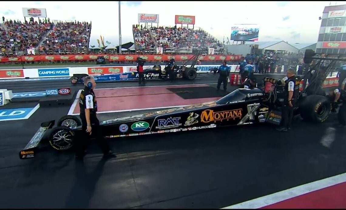 Austin Prock, Clay Millican, Top Fuel Dragster Qualifying Rnd 1, Final National Event, Spring Nation