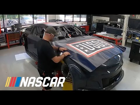 Behind the scenes: LaJoie's Camaro gets USO-themed scheme