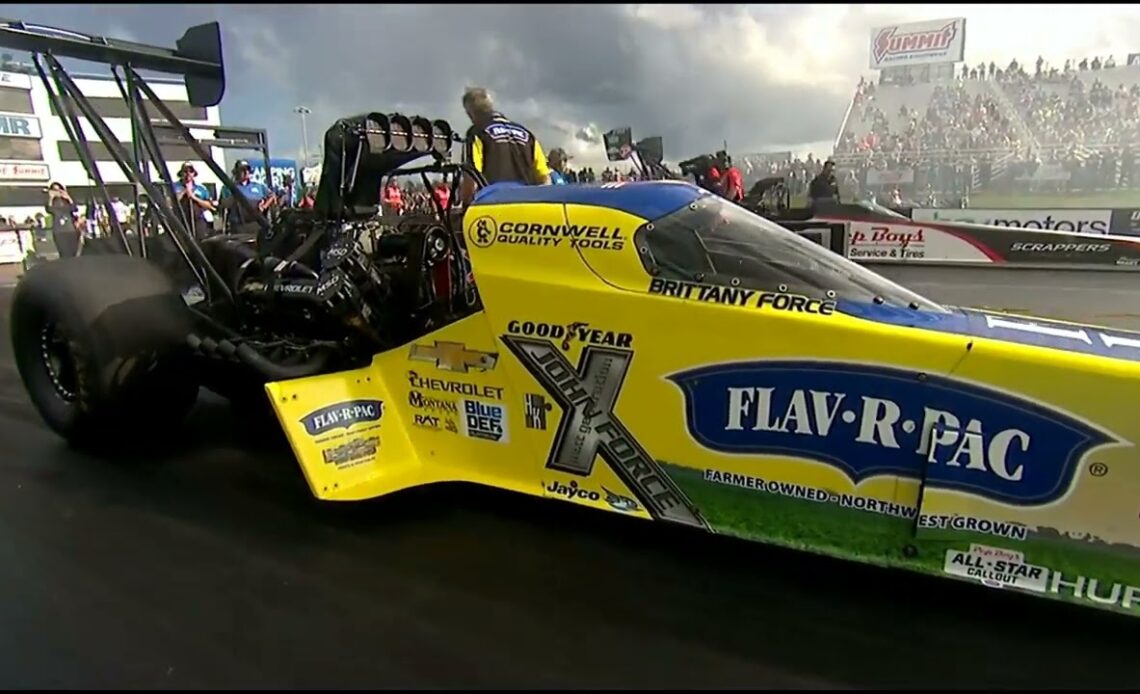 Brittany Force, Track record 3 710 @ 1000ft , 335 MPH, Mike Salinas, Top Fuel Dragster, Qualifying R