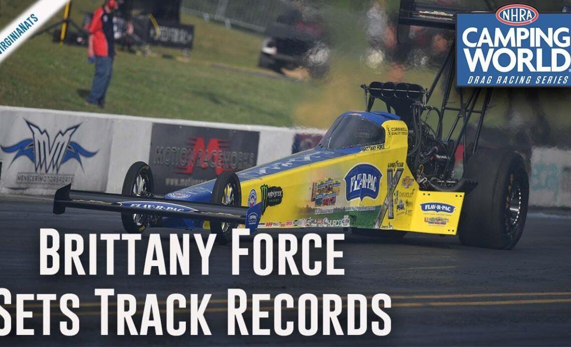 Brittany Force sets both ends of track record in Richmond