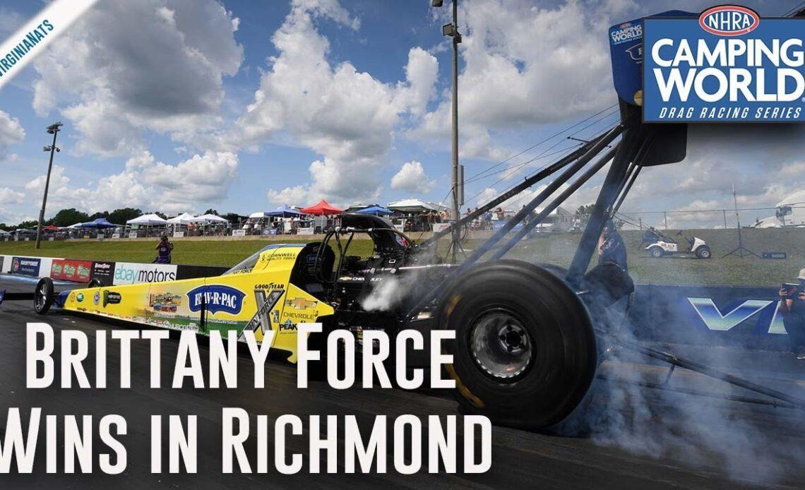 Brittany Force wins her third Wally of the season