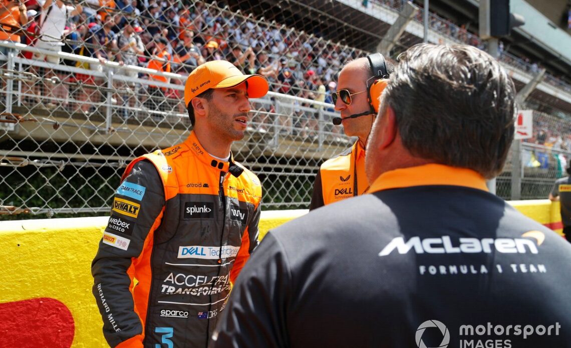 Daniel Ricciardo, McLaren, on the grid