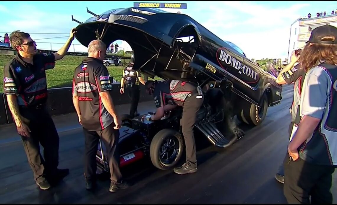 Chad Green Staging Beam Malfuction, Top Fuel Funny Car, Qualifying Rnd 3, Virginia Nationals, Virgin