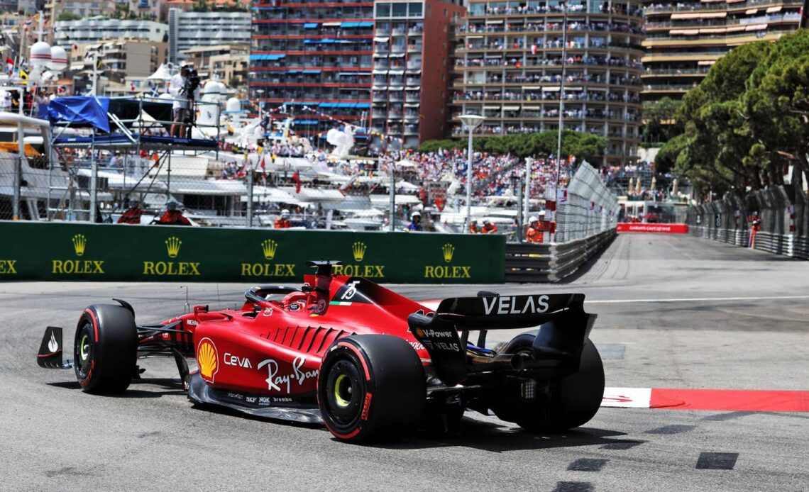 Charles Leclerc on pole as Perez, Sainz crash out