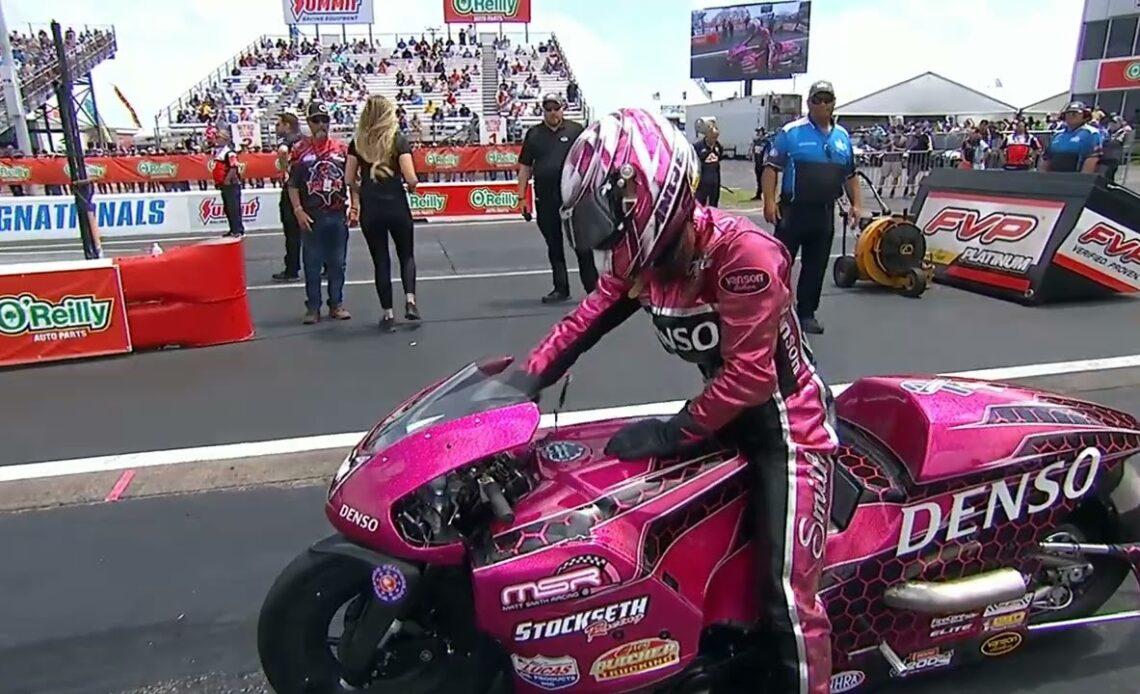Chris Bostick, Angie Smith Transmission Failure, Prostock Motorcycle, Rnd1 Eliminations, Final Natio