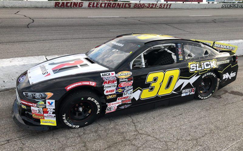 2021 ARCA Toledo Cole Williams, No. 30 Rette Jones Racing Ford (Credit: Racing News Now via Twitter used with permission)