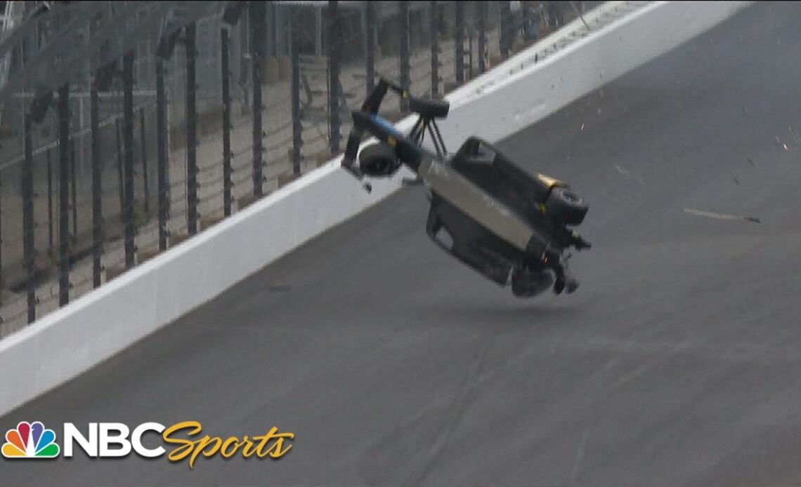 Colton Herta crashes, flips in final Indy 500 practice | Motorsports on NBC