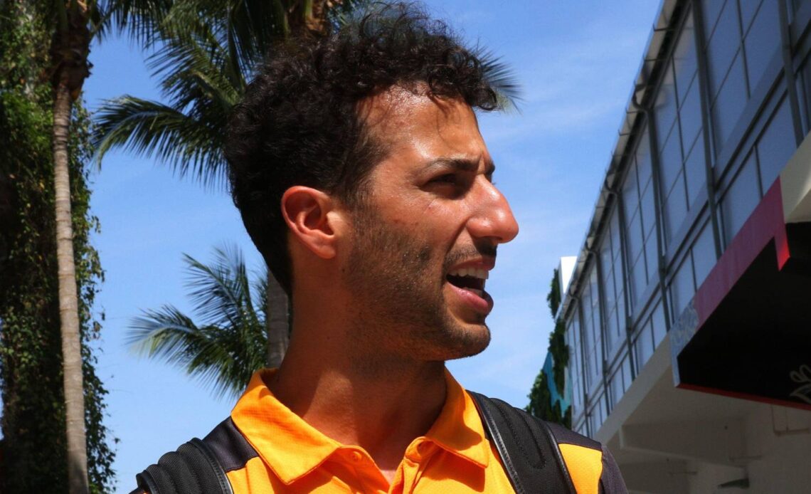 Daniel Ricciardo, McLaren, in the Miami paddock. United States, May 2022.