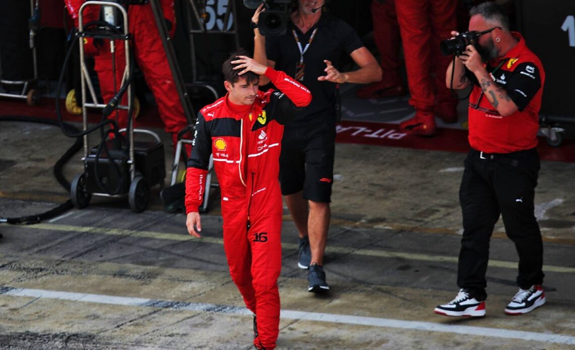 David Coulthard asks if Charles Leclerc's DNF was first 'chink in Ferrari's armour'