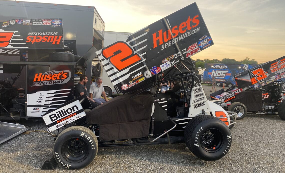 David Gravel's No. 2 machine before the feature at Lawrenceburg Speedway