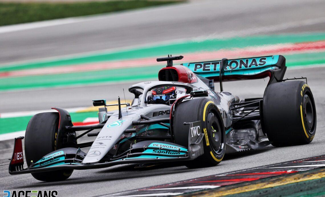 George Russell, Mercedes, Circuit de Catalunya, 2022