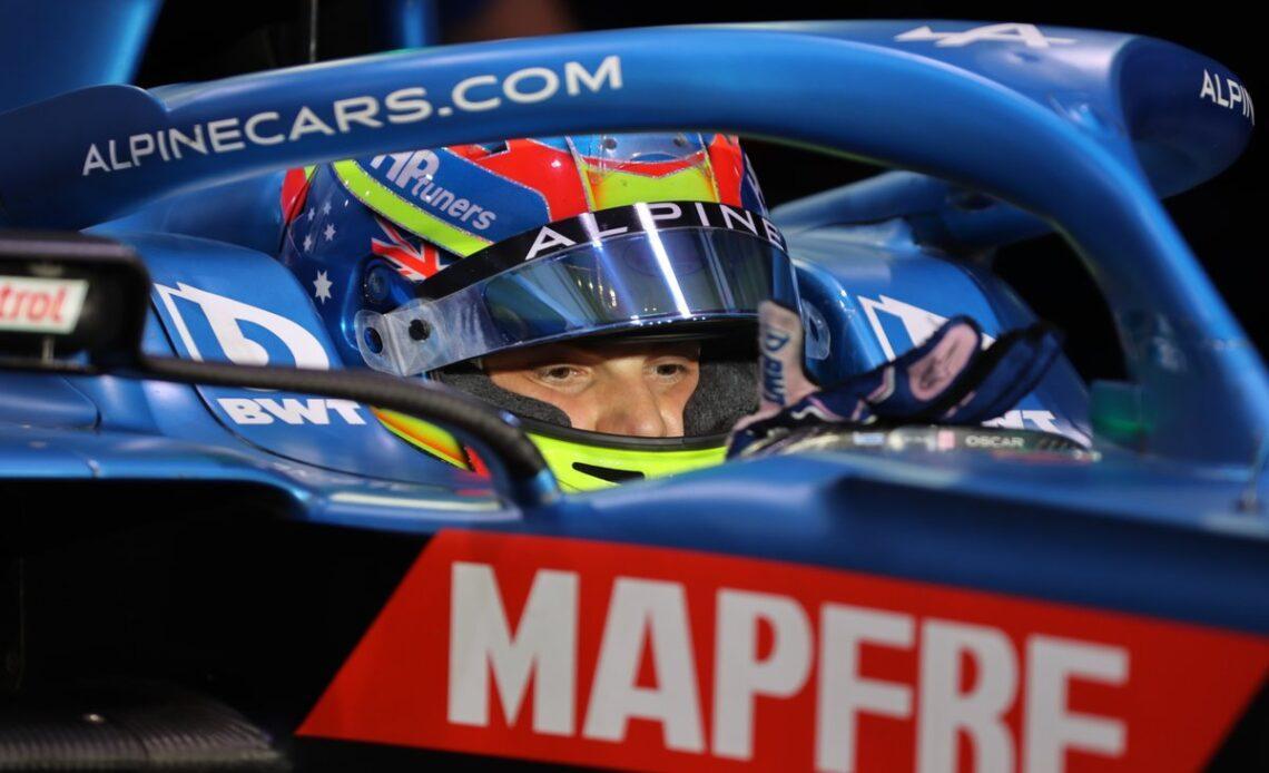 Oscar Piastri has been testing this week with Alpine in the team's 2021 car